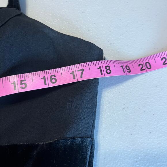 Nine West Black Silk Sleeveless Beaded Strappy Chiffon Cocktail Party Dress 10 - Picture 9 of 10